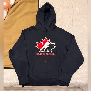 Team Canada Hockey Nike Center Swoosh Hoodie, Size Large